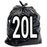 Saco de Lixo 20l Litros Preto 100 Unidades Resistentes Cor:preto - 1