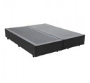 Ver imagem 1 de Cama Base Box King Bipartido Sintético Preto 27x193x203