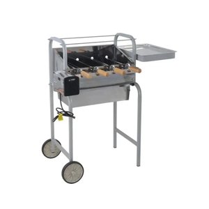 Churrasqueira Lobo Mexicana Inox 430 Super + 4 Espetos