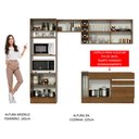 Ver imagem 6 de Armário de Cozinha Completa 270cm Rustic/Rustic/Crema Jade Madesa 08