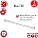 Ver imagem 2 de Haste Suporte para Chuveiro Elétrico sem Passa-fio Cor Branco Tam 30cm Durín