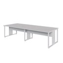 Ver imagem 6 de Mesa de Escritório Plataforma 3,0m 4 Pessoas Cz Pés Metal F5 Cor:cinza