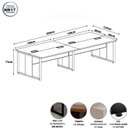 Ver imagem 3 de Mesa de Escritório Plataforma 3,0m 4 Pessoas Cz Pés Metal F5 Cor:cinza