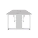 Ver imagem 5 de Mesa de Escritório Plataforma 3,0m 4 Pessoas Cz Pés Metal F5 Cor:cinza