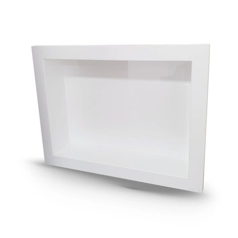 Nicho Banheiro Embutir 30x40cm Plástico Branco - Gerplast