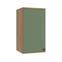 Ver imagem 1 de Armário Aéreo Celeste Kappesberg 100% Mdf 1 Porta Nogueira/verde 40cm