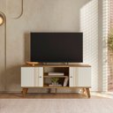 Ver imagem 6 de Rack 115 cm 2 Portas para TV Ate 50 Polegadas Molly Ptl:Nature Off White