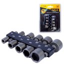 Ver imagem 1 de Jogo de Soquetes Canhão Ev-746010 Kit 10 Bits 4 a 13mm Evald
