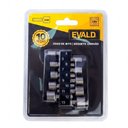Ver imagem 4 de Jogo de Soquetes Canhão Ev-746010 Kit 10 Bits 4 a 13mm Evald