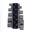 Ver imagem 2 de Jogo de Soquetes Canhão Ev-746010 Kit 10 Bits 4 a 13mm Evald