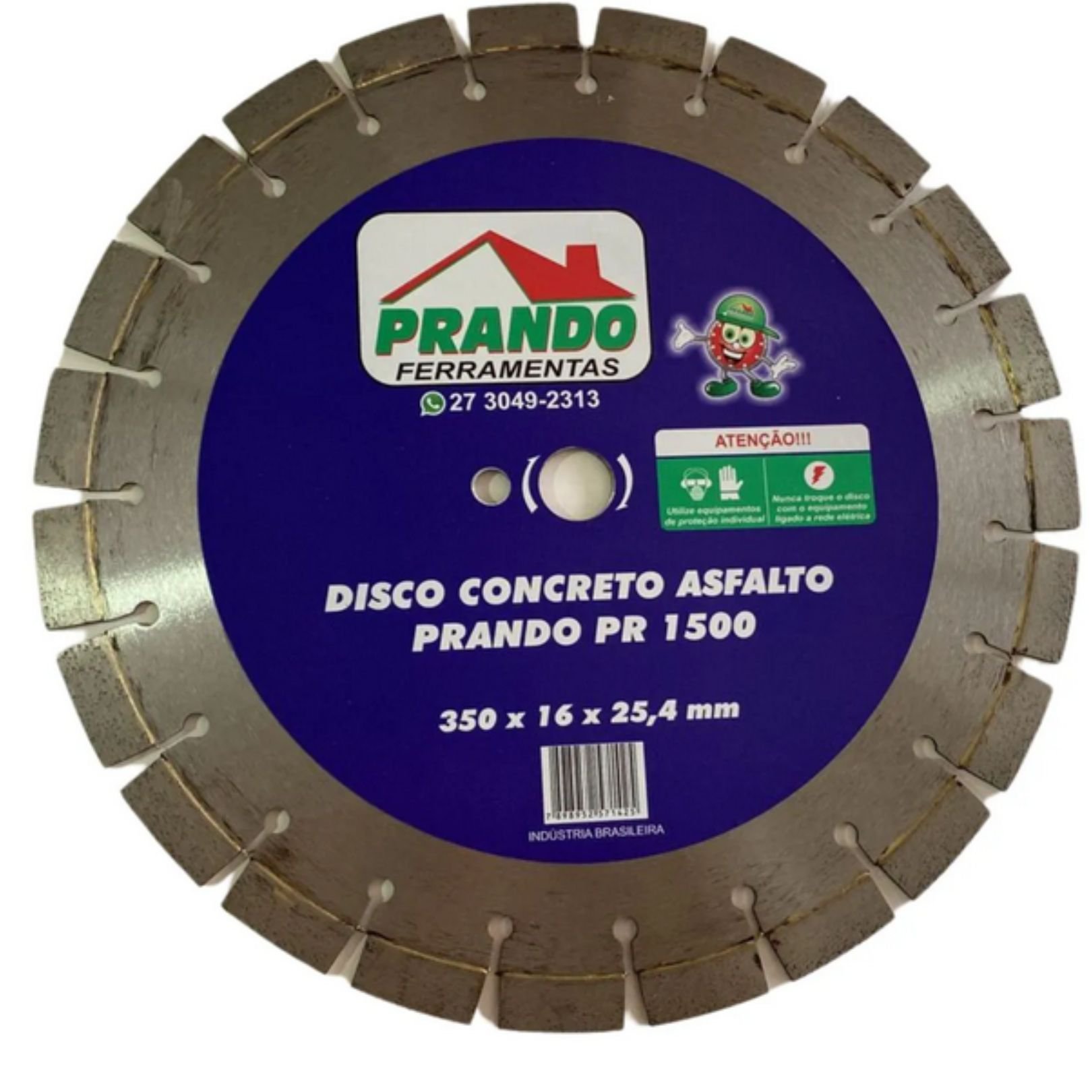 Disco Prando Asfalto PR 1500 / Concreto 350 MM - 1