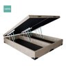 Cama Box Baú Queen Bipartido Bege Suede 158x198 - 2