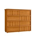 Ver imagem 2 de Cômoda Tarsila 100% Mdf Ripado 8 Gavetas - Cinamomo - Madetec