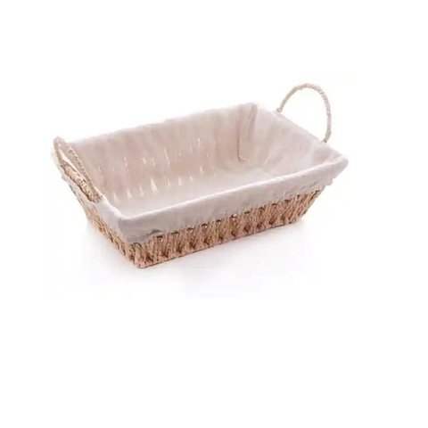 Cesta Retangular em Papel com Forro em Tecido 28x13 Cm Wolff
