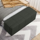 Ver imagem 2 de Puff Decorativo Living Sala de Estar 195 cm Roma W01 Linho Verde Musgo - Lyam Lyam Decor
