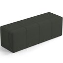 Ver imagem 1 de Puff Decorativo Living Sala de Estar 195 cm Roma W01 Linho Verde Musgo - Lyam Lyam Decor