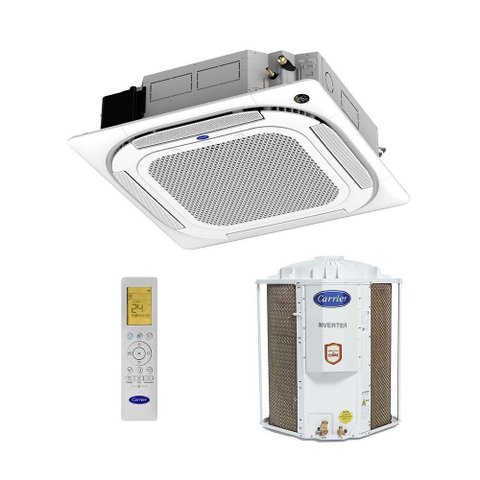 Ar Condicionado Split Cassete 4 Vias Carrier Inverter 24000 BTUS Quente Frio 220V Monofásico