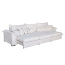 Ver imagem 3 de Sofá Magnifico 8 Lugares 3,70cm - de Casa Décor e Estofados. Cor:marrom Amarelado:marrom Amarelado