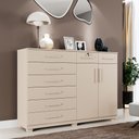 Ver imagem 2 de Cômoda New Triunfo 8 Gavetas 2 Portas 2 Prateleiras com Sapateira - Benetil