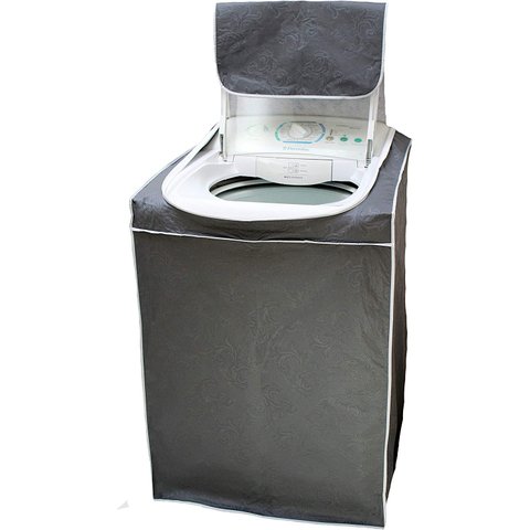 Capa para Máquina de Lavar Com Zíper - CINZA - Tam. M - Todas 5kg a 14kg - Electrolux Brastemp Consu