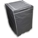 Ver imagem 2 de Capa para Máquina de Lavar Com Zíper - CINZA - Tam. M - Todas 5kg a 14kg - Electrolux Brastemp Consu