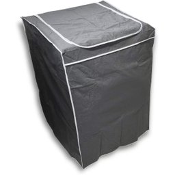Capa para Máquina de Lavar Com Zíper - CINZA - Tam. M - Todas 5kg a 14kg - Electrolux Brastemp Consu - 2