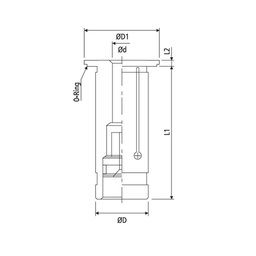 Pinça para Cone Hidráulico (vedada) Modelo Rs32 X 20 - (redução) - 4
