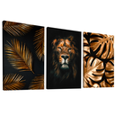 Ver imagem 6 de Quadro Decorativo Trio Leão e Folhagem