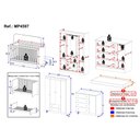 Ver imagem 4 de Quarto de Bebê Completo com Berço Americano 3 em 1 Colchão Incluso Encanto Multimóveis MP4597 -
