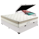 Ver imagem 1 de Cama Box Baú com Colchão de Molas Ensacadas Pillow In Anjos King Best Casal 138cm Branco