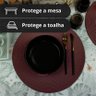 6 Jogo Americano Redondo Mesa Posta Sousplat Luxo Pvc Mvm - 4