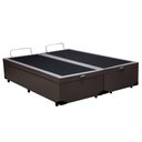 Ver imagem 2 de Cama Box Baú Queen Bipartido Loja Xerife Sintético Marrom 41x158x198