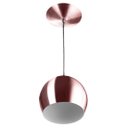 Ver imagem 2 de Kit 3 Pendente Bola Pequena Gold Rose Sala Cozinha Quarto