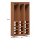Ver imagem 3 de Closet Casal Andorra 15 Prateleiras Freijó/Branco - Pnr Móveis