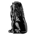 Ver imagem 2 de Escultura Estátua Decorativa Leão Sentado 108cm:preto Brilho