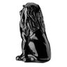 Escultura Estátua Decorativa Leão Sentado 108cm:preto Brilho - 2