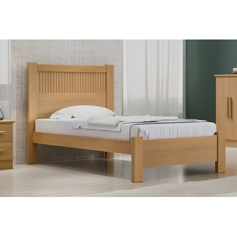 Cama Solteiro Primícia 100%MDF Ripada Cinamomo D Doro Móveis