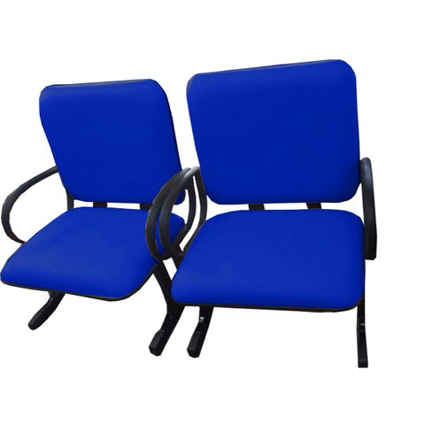 02 Cadeiras para Escritório até 250kg Azul