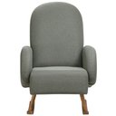 Ver imagem 3 de Poltrona de Amamentação com Balanço Base Milka Dolce D02 Tramado Verde C-296 - Lyam Decor