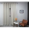 Cortina Corta Luz Veludo 2,70larg x 2,60alt Creme - Sala/Quarto D&C (2 pçs) - 1