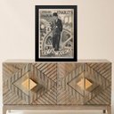 Ver imagem 1 de Quadro Charlie Chaplin - Poster Vintage 33x24cm:moldura Preta