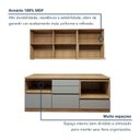 Ver imagem 7 de Cozinha Completa Modulada 4 Peças 5 Portas 4 Gavetas com Rodapé Norten Marrom/Verde/Nature