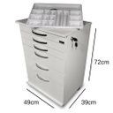 Ver imagem 3 de Carrinho Clínico - C/ Tranca para Todas As Gavetas