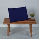 Ver imagem 2 de Fronha para Travesseiro 2 Peças Premium Micro Percal 400 Fios Lisa Azul Marinho