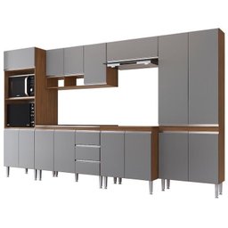 Cozinha Modulada Athena 6 Peças 2 Balcões 2 Armários Torre Quente e Paneleiro - 3