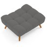 Puff Pet Cama Estofada para Cachorro Sofia L02 Suede Cinza - Inoviza - 3