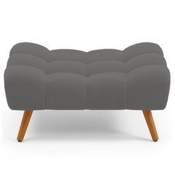 Puff Pet Cama Estofada para Cachorro Sofia L02 Suede Cinza - Inoviza - 6