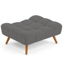 Ver imagem 1 de Puff Pet Cama Estofada para Cachorro Sofia L02 Suede Cinza - Inoviza