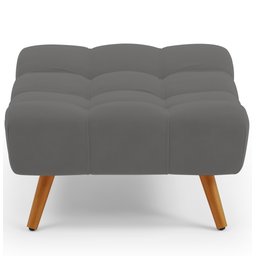 Puff Pet Cama Estofada para Cachorro Sofia L02 Suede Cinza - Inoviza - 7