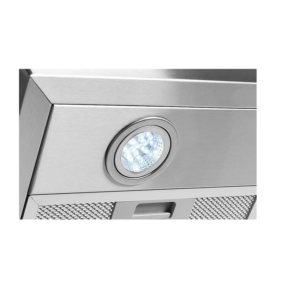 Coifa de Parede Nardelli 60cm Duto Slim Vidro Curvo Inox 220 Volts - 4